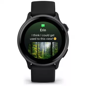 Garmin vívoactive 6 3,05 cm (1,2) AMOLED 42 mm Cyfrowy 390 x 390 pikseli Ekran dotykowy Czarny Wi-Fi GPS (satelitarny)