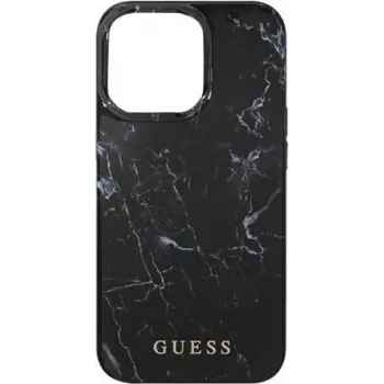 GUESS Hard Cover Marble Czarny, do Apple iPhone 13 Pro Max, GUHCP13XPCUMABK, blister (GUHCP13XPCUMABK)