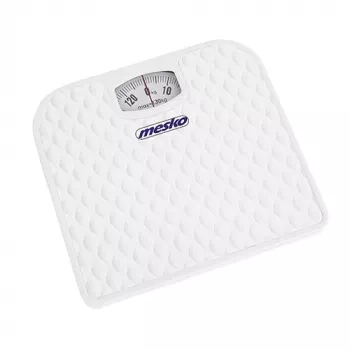 Waga mechaniczna Mesko MS 8160 Maksymalne obciążenie 130 kg Dokładność 1000 g Biała