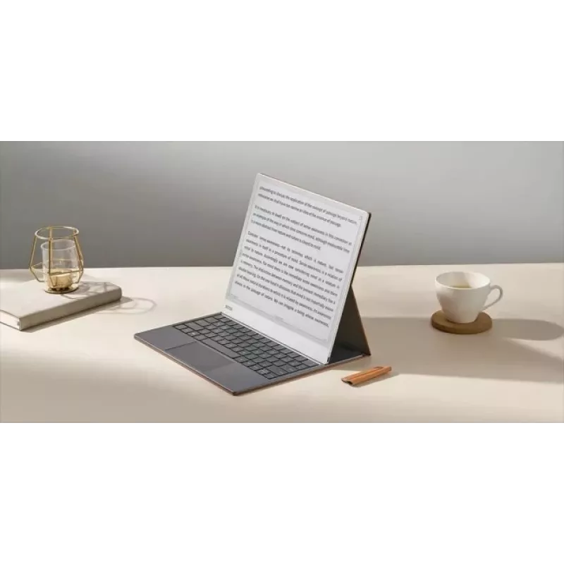 Etui z klawiaturą do Onyx Boox Note Max i Tab X C — brązowe etui ochronne ze zintegrowaną klawiaturą