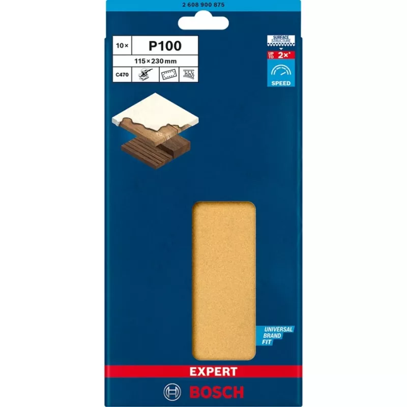 Bosch 2 608 900 875 ręczne materiały szlifierskie Płyta szlifierska 10 szt.