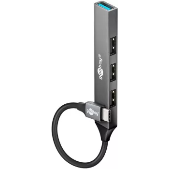 Goobay Slim 4-Port USB-Hub, USB-C™ na USB-A, USB 3.2 (74457)