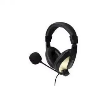LogiLink HS0011A - Call Center / Office - Binaural - Headband - Czarny - Wired - 3,5 mm (1/8) (HS0011A)