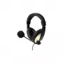 LogiLink HS0011A - Call Center / Office - Binaural - Headband - Czarny - Wired - 3,5 mm (1/8) (HS0011A)