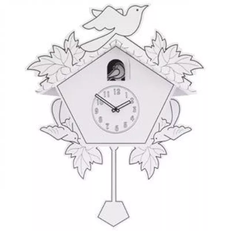 NeXtime klok 2999 Cuck a Do It Yourself, 40 x 55 cm, ścienny, biały