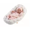 Lalka bobas Llorens Mimi Baby 42 cm — realistyczna twarz, śmieje się, miękki korpus