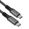 Akyga AK-USB-34 kabel USB-C – USB-C Thunderbolt 3, 40 Gb/s, 100 W, 1,5 m, czarny