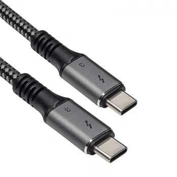 Akyga AK-USB-34 kabel USB-C – USB-C Thunderbolt 3, 40 Gb/s, 100 W, 1,5 m, czarny