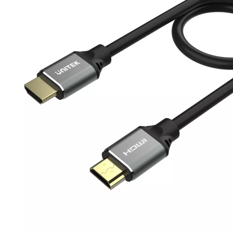 Kabel HDMI Unitek C137W 1,5 m, HDMI 2.1, 48 Gbit/s, 4K/8K 2160p, 120 Hz, ARC, Ethernet, pozłacane styki