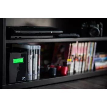 Zasilacz awaryjny (UPS) Green Cell UPS01LCD Line-Interactive 0.6 kVA 360 W 2 gniazda AC