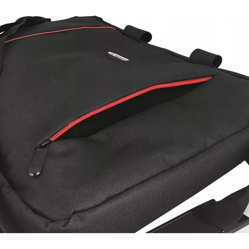 Torba Esperanza SALERNO 39.6 cm (15.6 inch) Toploader Czarny, Czerwony