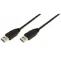 Logilink - Kabel USB - 9-pinowe złącze USB Typ A (M) - 9-pinowe złącze USB Typ A (M) - 2 m (USB / USB 2.0 / USB 3.0) - Formowany - Czarny (CU0039)