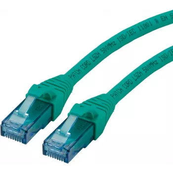 ROLINE - Kabel krosowy - RJ-45 (M) do RJ-45 (M) - 2 m - UTP - CAT 6a - bezhalogenowy, wtryskowy, linka - zielony (21.15.2732)