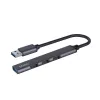 Hub USB SAVIO AK-70, 7-portów USB 3.0, 4 użyteczne porty, host USB Type-A, transfer 5 Gbit/s, gwarancja 2 lata