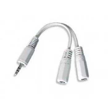 Rozdzielacz audio kablowy 3,5 mm / 10 cm biały CCA-415W Gembird