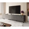 szafka RTV ABETO 200x42x52 grafitowy/połysk