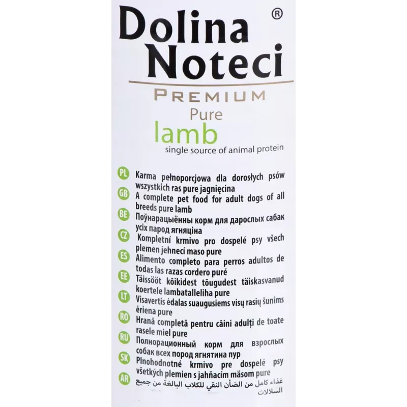Dolina Noteci Premium Pure Lamb - mokra karma dla psa - 400 g