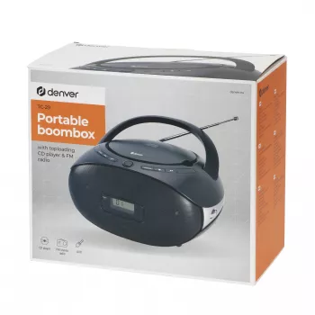Inter Sales Denver TC-29 - Analogowy - FM - Odtwarzacz - CD-R CD-RW - 1 W...
