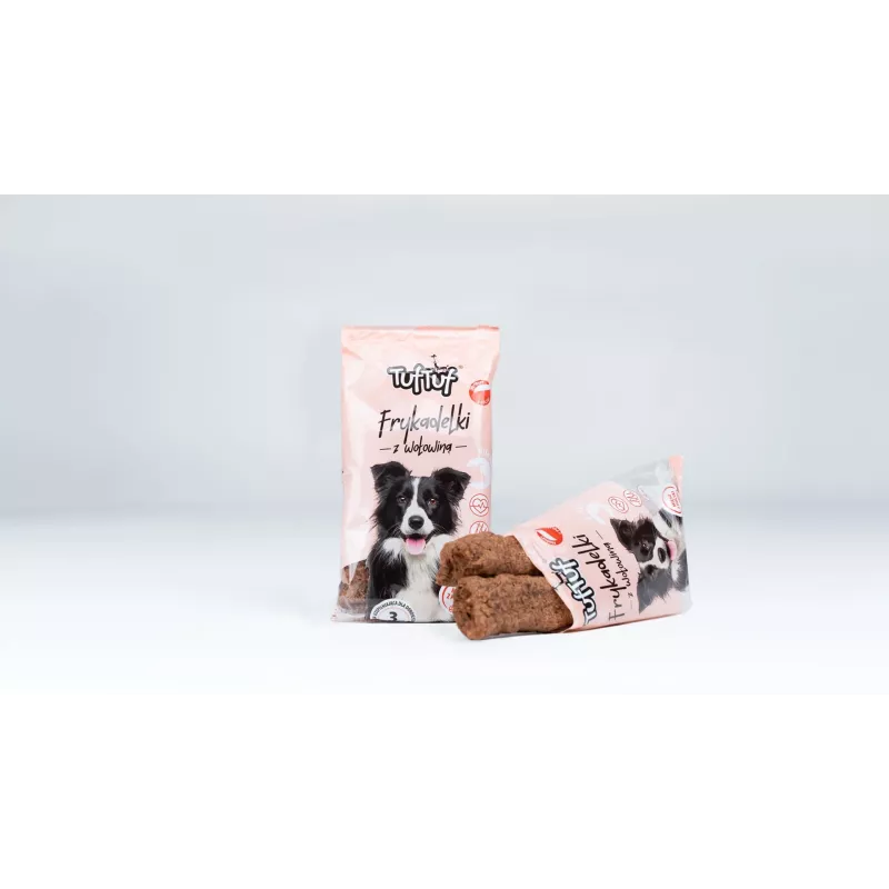 Mięsne patyczki TUF TUF z wołowiną - przysmak dla psa - 70g