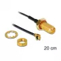 Kabel koncentryczny DeLOCK 88746 0,2 m czarny