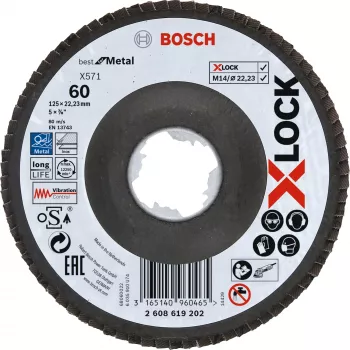 Bosch X-LOCK X571 BEST FOR METAL tarcza szlifierska