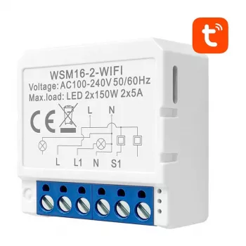 Smart switch module Avatto WSM16-W2 WiFi remote control, single-channel relay for home automation