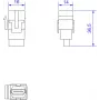 Gniazdo Keystone HDMI Bachmann 918.0411 — moduł HDMI 2.0 do płyt ściennych i paneli krosowych keystone