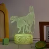 Lampa stołowa LED MANTA SNL117RGB RGB dekoracja światłem 3D z dinozaurem