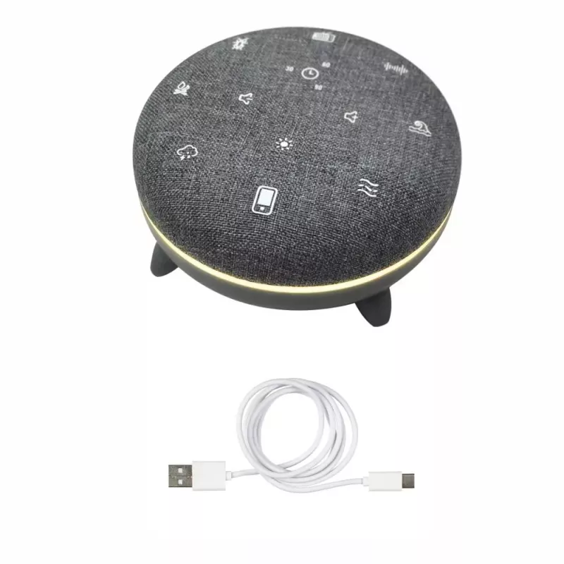 Głośnik przenośny MANTA SPK03-GR Szumi-GO — zielony, Bluetooth, dźwięki do snu dziecka, timer, podświetlenie RGB, 12,5×7,5×12,5 cm
