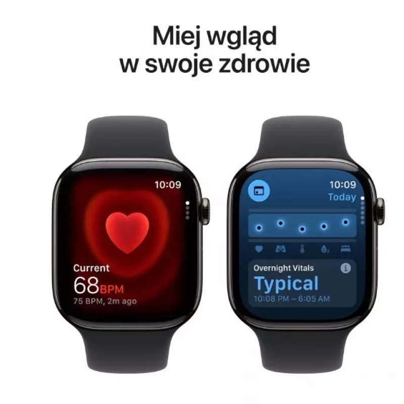 Smartwatch Apple Watch Series 11 GPS + Cellular 42mm Slate Titanium Case Black Sport Band M/L