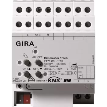 GIRA aktuator 217100 KNX/EIB Dimmen Single-gang 500W REG (217100)