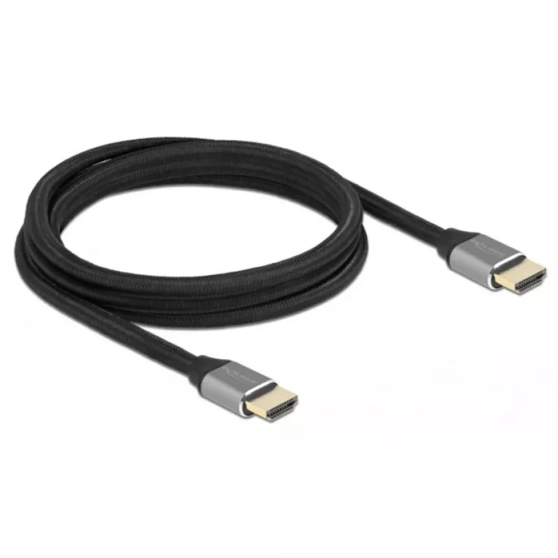 Delock Ultra High Speed HDMI Kabel 48 Gbps 8K 60 Hz grau 2 m zertifiziert