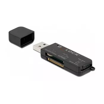Czytnik kart DeLOCK SuperSpeed USB dla SD Micro SD MS
