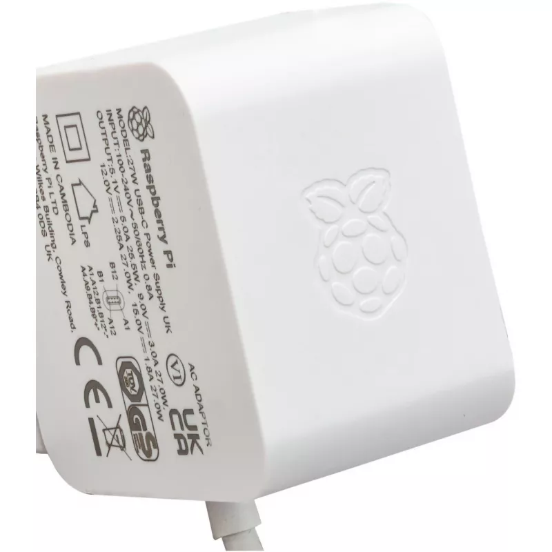 Raspberry Pi SC1152 Zasilanie i konwerter napięcia Wewnętrzny 27 W Biały (SC1152)