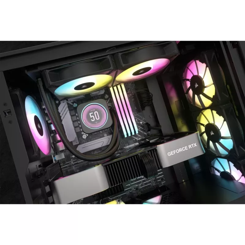 Corsair CW-9060074-WW układ chłodzenia komputera Procesor Chłodzenie cieczą typu All-in-one 12 cm Czarny 1 szt.
