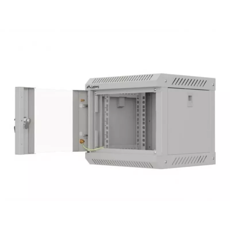 Szafa rack naścienna Lanberg WF11-3304-10S 4U szara, udźwig 30 kg