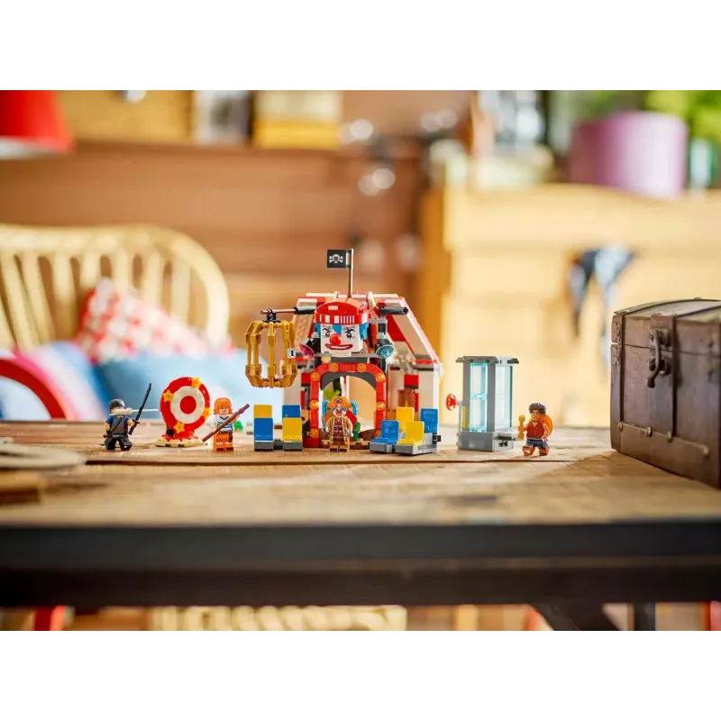 Klocki LEGO Namiot cyrkowy Błazna Buggy'ego 75637 — 573 elementy, 4 minifigurki, wiek 8+