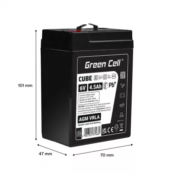 Bateria AGM VRLA 6V 4,5Ah IP54
