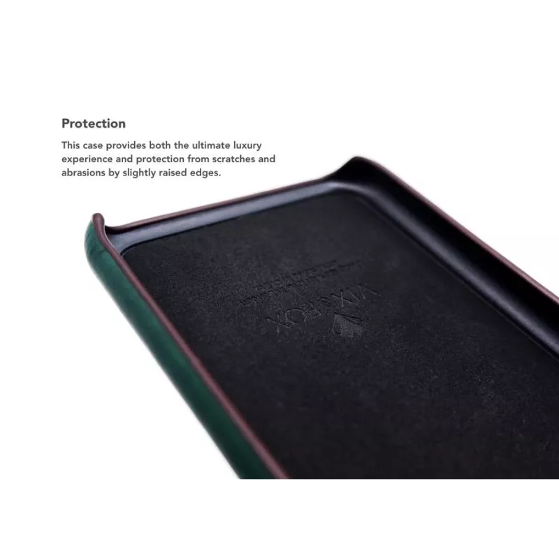 Kieszeń na kartę tylna obudowa VixFox do iPhone X / XS, leśna zieleń ochronna tylna pokrywa z kieszenią na kartę