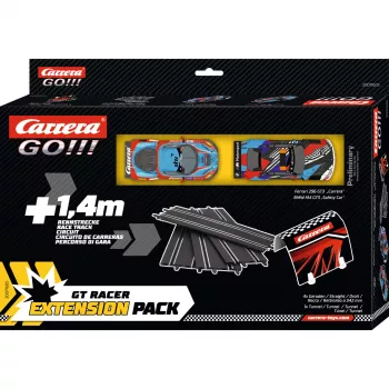 Zestaw rozszerzający tor wyścigowy CARRERA GO!!! GT Racer – dodatkowy układ toru dla zestawu slot car