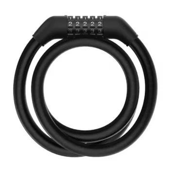Linka zabezpieczająca Xiaomi BHR6751GL do hulajnogi kopanej, długość 1,2 m, średnica 1,2 cm, zamek szyfrowy, czarna