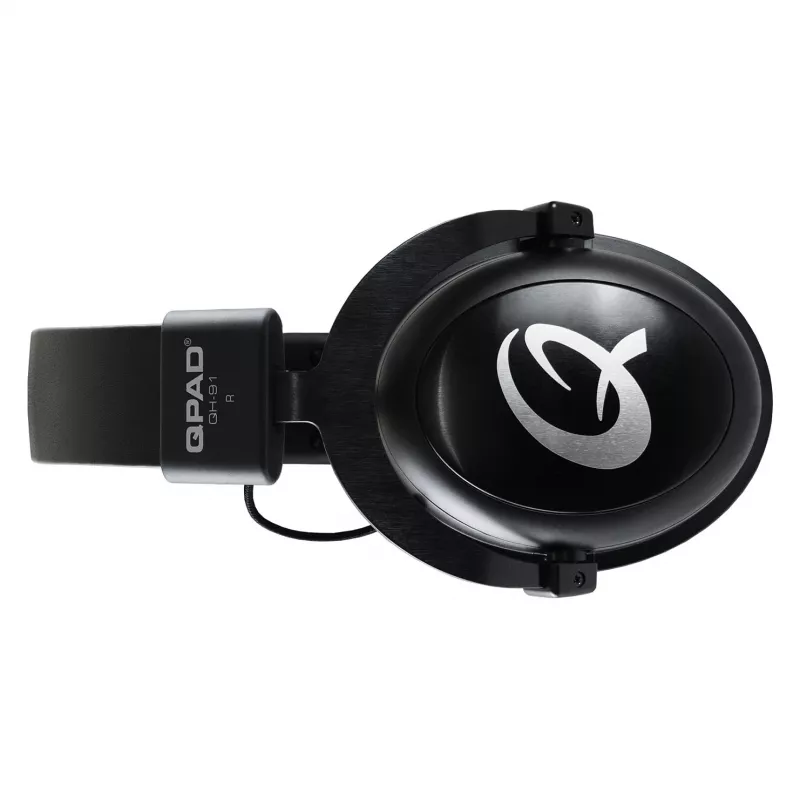Zestaw słuchawkowy QPAD QH-91 przewodowy, nauszny, typu head-band, 15–25000 Hz, kabel 2 m, czarny