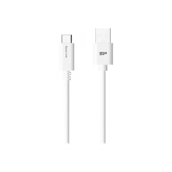Kabel USB Silicon Power Boost Link PVC LK10AC 1 m USB-A USB-C biały