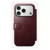 Etui na telefon Nomad Modern Leather Folio dla Apple iPhone 17 Pro, 6,3 cala (16 cm), skóra bordowa