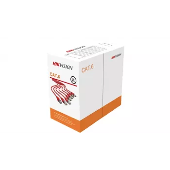 Kabel sieciowy Hikvision DS-1LN6-UU 305m Cat6 U/UTP Pomarańczowy