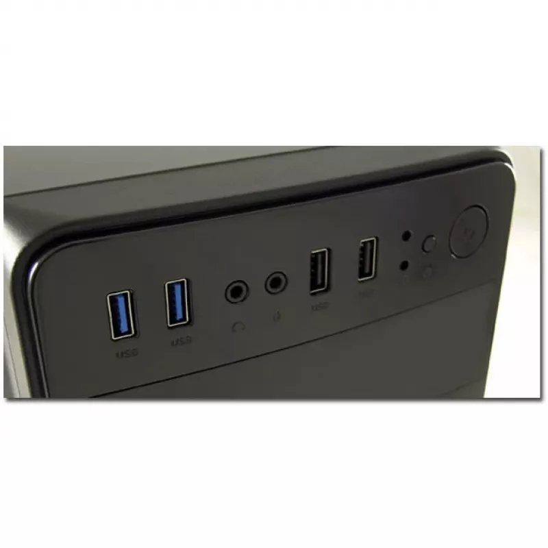 LC Power 2015MB - Wieża - micro ATX - bez zasilacza - Czarny - USB/Audio (LC-2015MB-ON)