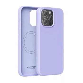 Etui Vention Silicone Case KUFV0-40 do iPhone 15 Pro Max, fioletowe, silikonowe, przyjemne w dotyku, smukłe