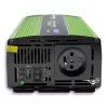Przetwornica samochodowa Qoltec Monolith 1200 W Zielona 12 V