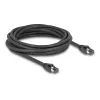 Delock - Kabel sieciowy - RJ-45 (M) do RJ-45 (M) - 5,0 m - 7,5 mm - S/FTP - CAT 8.1 - bezhalogenowy, Snagless, do 40 Gb/s szybkości transmisji danych - czarny (80236)