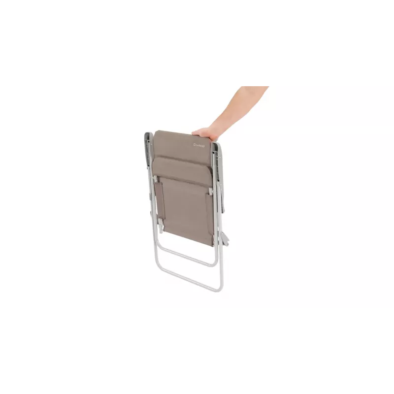Krzesło kempingowe Outwell Blackpool Toffee Tint — 2 nogi, obciążenie do 120 kg, 3,3 kg, szerokość 56 cm, brązowe